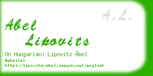 abel lipovits business card